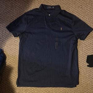 Polo by Ralph Lauren Men's Navy Blue Shirt Size XL